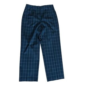 Classic Prep Talbots 10P‎ Petite Windowpane Black Signature Trouser Pants Career